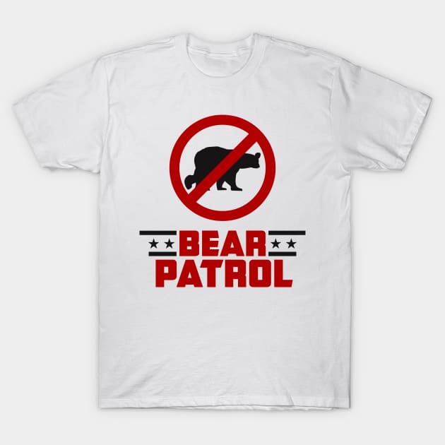 Bear Patrol (Black) T-Shirt by winstongambro